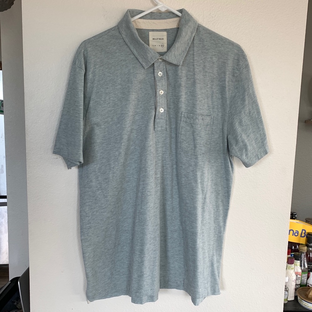 Billy Reid Polo Heather Gray